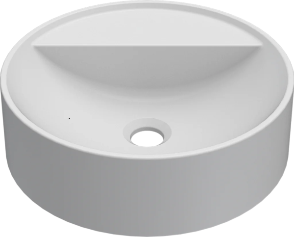 Obrazek umywalka PURO T 40 ROUND White nablatowy