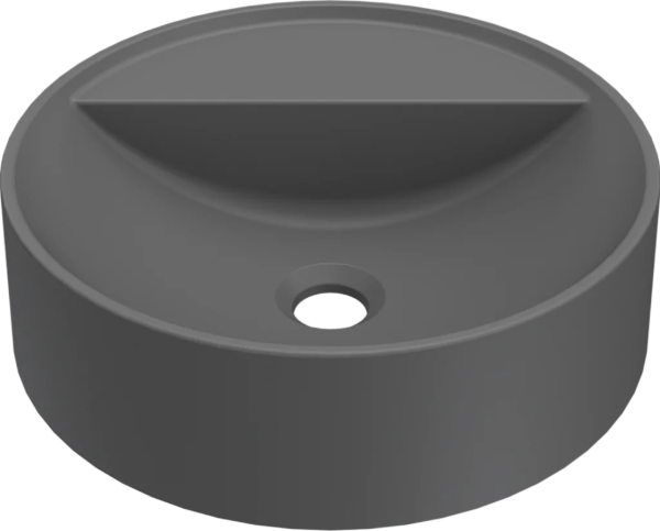 Obrazek umywalka PURO T 40 ROUND Grey nablatowy