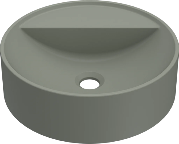 Obrazek umywalka PURO T 40 ROUND Sage nablatowy