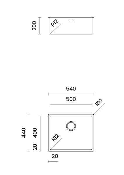 Obrazek Zlewozmywak Tasca CANOVA 50 stal