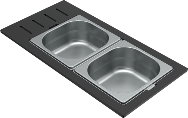 Obrazek Zestaw Gourmet SINTESI 305,410,480,510-1/6 stal