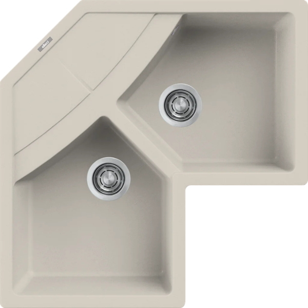 Obrazek Zlewozmywak UNICO CORNER G39 Bianco Soft