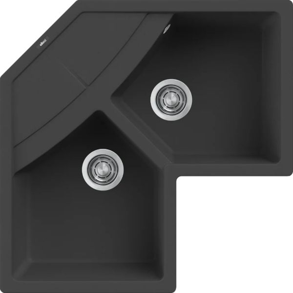 Obrazek Zlewozmywak UNICO CORNER G40 Nero