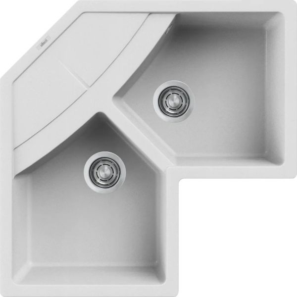 Obrazek Zlewozmywak UNICO CORNER G68 Bianco